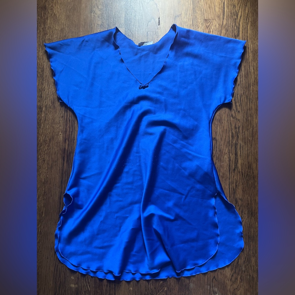 Miss Elaine Nightie Vintage Cobalt Blue
